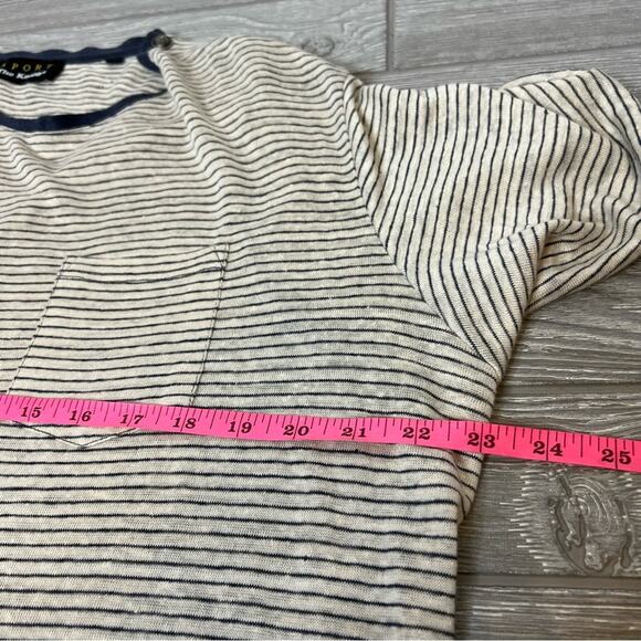 The Kooples Sport linen striped shirt skull buttons sz XL - Picture 4 of 7